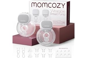 Momcozy S9 Pro Updated Hands Free Breast Pump, Wearable Breast Pump of Longer Battery Life & LED Display, Double Electric Pum