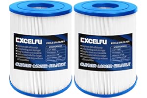EXCELFU Spa Filter Replaces PRB25SF, Unicel C-4405, Marquis 20342, Filbur FC-2387, PRB25SF-PAIR, Rainbow DSF 50, R172464, APCC7062, CMP 25392-000-100, 17-2464, 817-5010 Hot Tub Filter 2 Pack