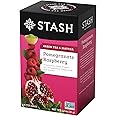 Stash Tea Pomegranate Raspberry Green Tea & Matcha Blend 18 Count Tea Bags in Foil Individual Green Tea Bags for Teapots Mugs or Teacups, Brew Hot Tea or Iced Tea