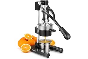 FOHERE FOHERE Orange Juicer Squeezer, Citrus Lemon Juice Press, Cast Iron Manual Juicer Hand Press for Grapefruit Pomegranate