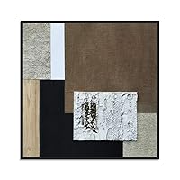 SIGNWIN Framed Canvas Wall Art Texture Painting Canvas Prints Home Artwork Decoration for Living Room,Bedroom - 16x16 inches