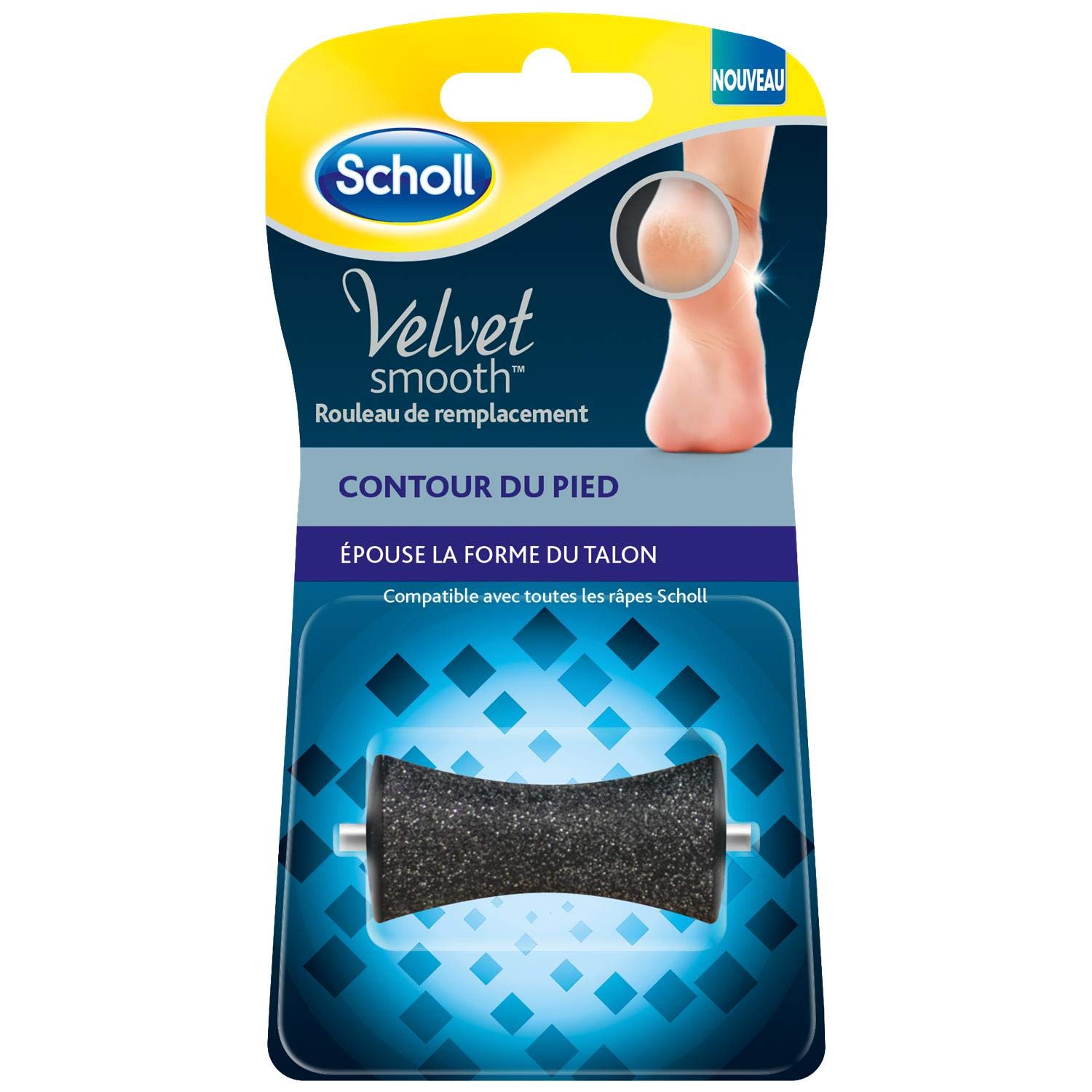 Scholl Velvet Smooth Replacement Foot Contour Roller