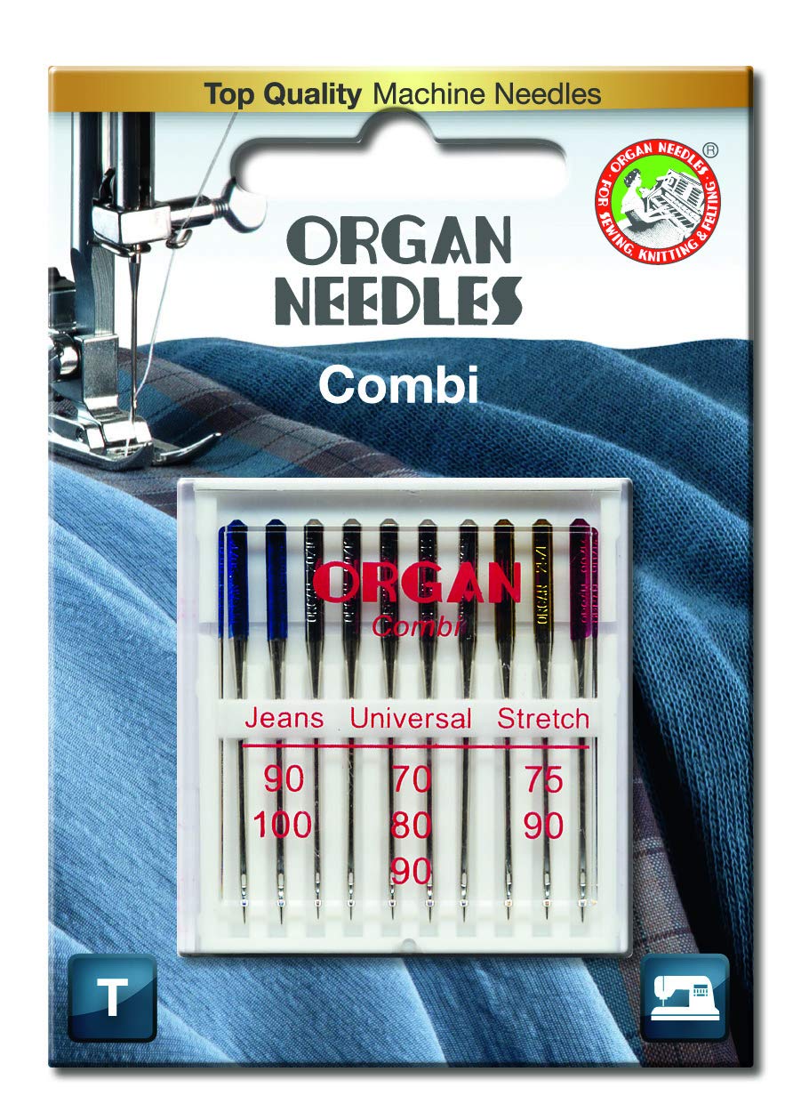 Sewing Machine Needles Domestic, Organ Combi Pack, Brother, Janome Singer, Pfaff Domestic Machines