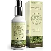 Essynaturals Hair Growth Oil with Biotin - Caffeine and Castor Oil for Fuller, Thicker, Longer Hair