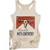 MQSVPUT Womens Tank Tops Summer Racerback Graphic Tanks Beach Vacation Tops Loose Running Athletic Sleeveless Shirt Cami