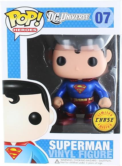 Funko Superman Pop Heroes Vinyl Figure 07 New In Box Designer Urban Vinyl Action Figures