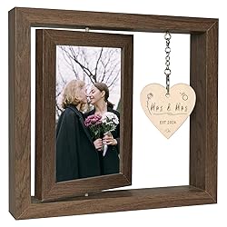 EYITUPC 4x6 Mrs and Mrs EST 2024 Picture Frame, Mrs