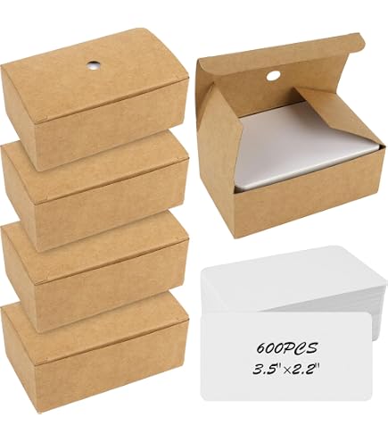 Lot de 400 cartes postales vierges en papier kraft, à peindre, à colorier