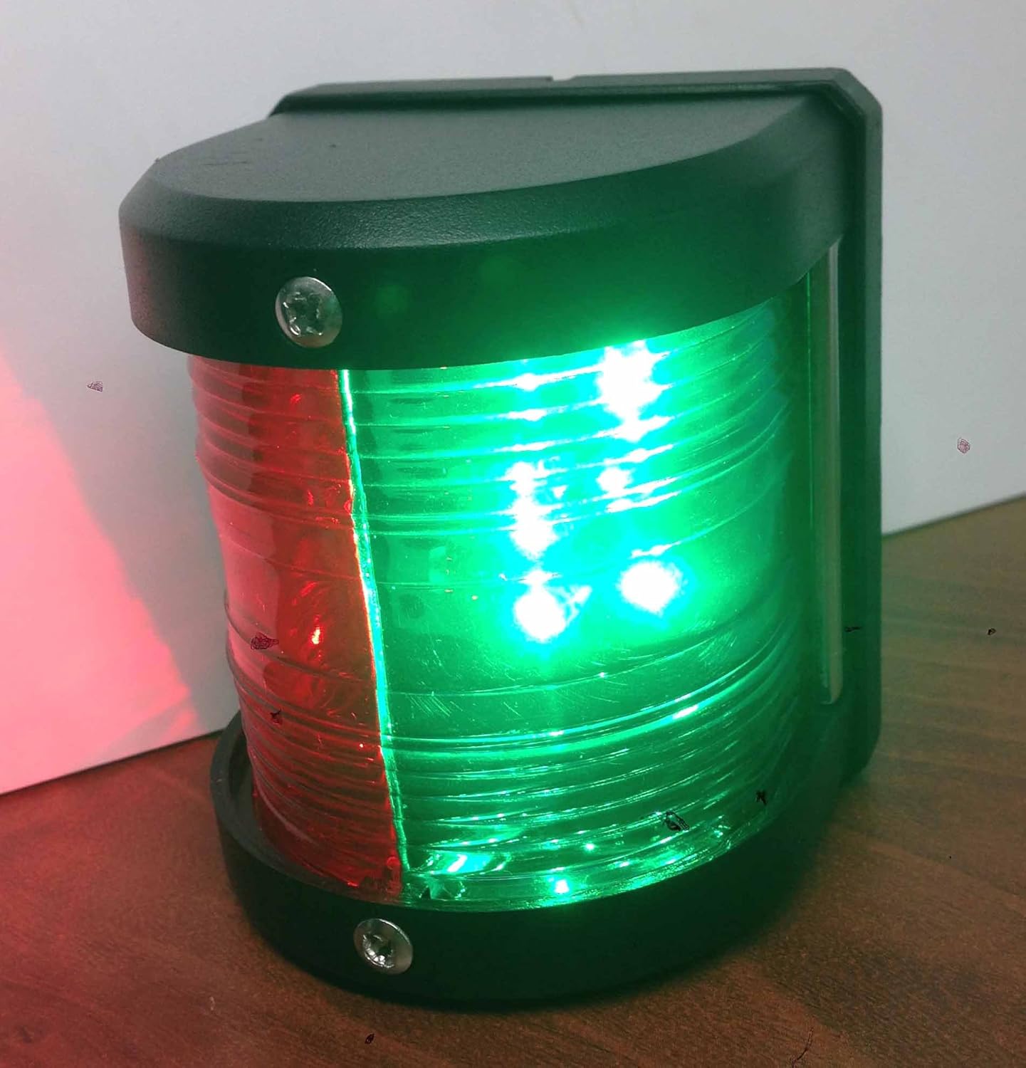 Pactrade Marine Boat Red & Green Bow LED Navigation Light Waterproof 2 Nautical Miles