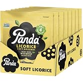 Panda &reg; | Natural Soft Original Licorice | Pure Panda Black Licorice Candy Made with Only 4 Natural Ingredients | Non-GMO Project verified | Vegan &amp; Fat Free | 200 G - 7 OZ x 8 &ndash; Resealable Bags Pack