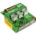 Scotch Magic Tape, 3 Dispensered Rolls, 3/4 x 300 Inches, Clear | Numerous Applications, Invisible, Clear Tape Engineered for