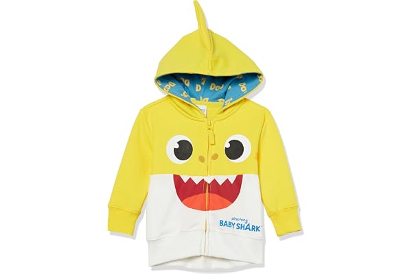 Pinkfong Baby-Boys Baby Shark Yellow HoodieHooded Sweatshirt
