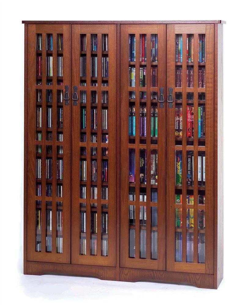 Best Glass Door Media Storage