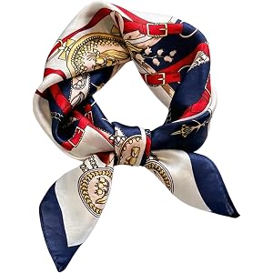 Taseson 100% Mulberry Silk Scarf for Women Lightweight 21" Small Square Neck Scarf Headscarf Neckerchief Gift Packed