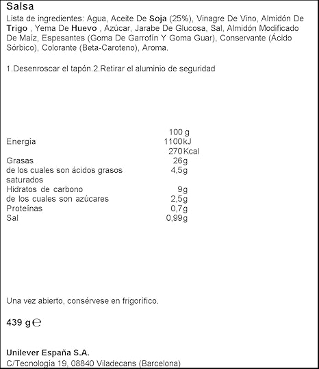 Ligeresa - Salsa Bocabajo - 430 ml: Amazon.es: Alimentación y bebidas