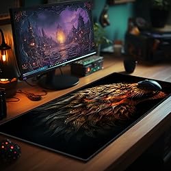 EDGFRTOIO Playmat 24" x 14" Game Mats Tabletop