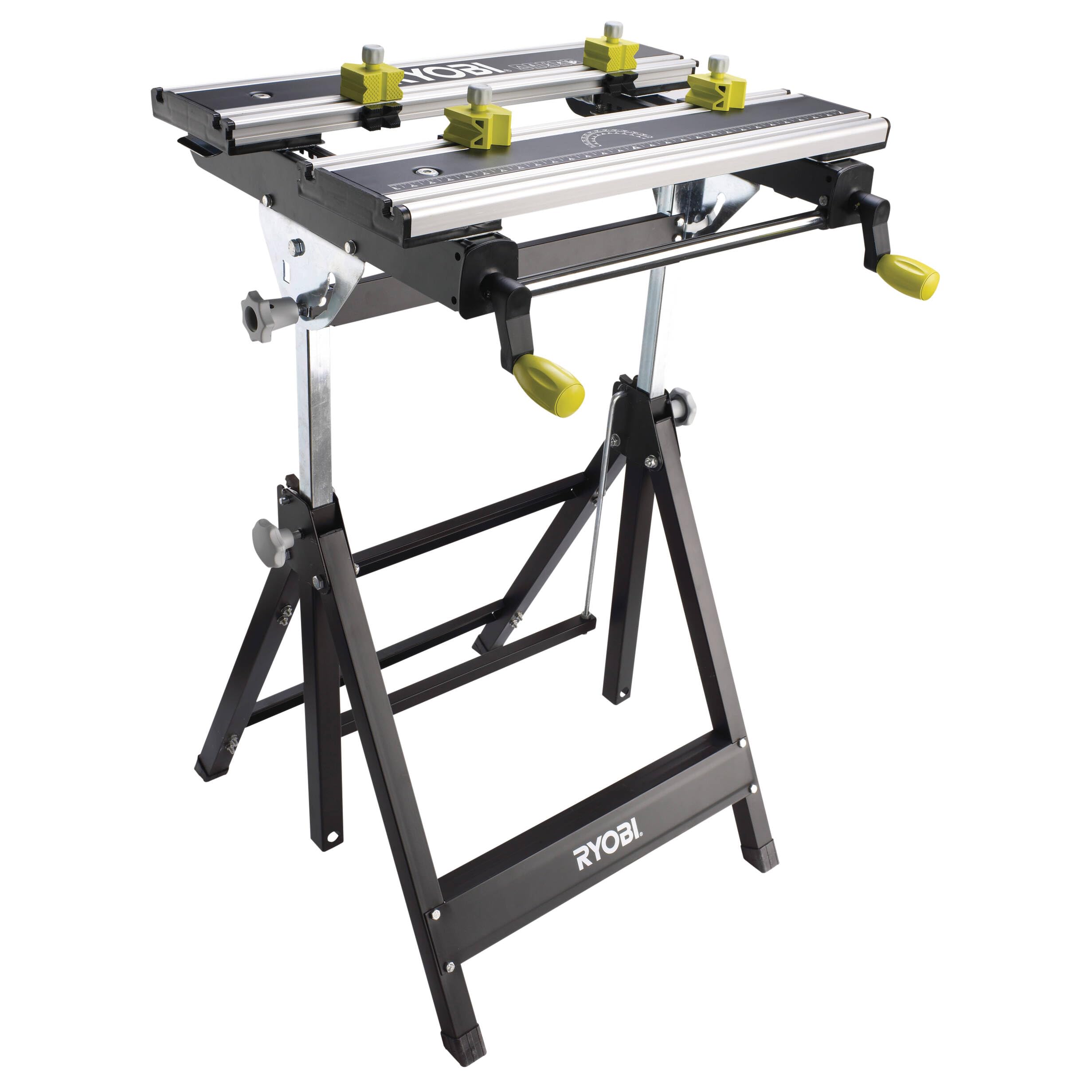 Ryobi RWB03 Foldable Metal Workbench with Adjustable Angle and Height