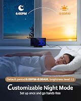 GOLOZA Digital Alarm Clock with Blue LED Large Display 12/24H 3 Tones view 5