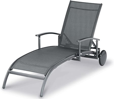 BEST Gartenliege AluRollliege Salvador anthrazit Amazon.de Garten