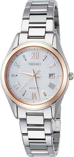 Amazon セイコーウォッチ 腕時計 エクセリーヌ ソーラー電波 チタンモデル ホワイト文字盤 Swcw150 レディース シルバー レディース腕時計 腕時計 通販