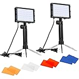 EMART 60 LED Continuous Portable Photography Lighting Kit for Table Top Photo Video Studio Light Lamp with Color Filters - 2