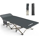 ATORPOK Camping Cot for Adults Comfortable, Tent Folding Cot for Sleeping, Lightweight Folding Bed with Carry Bag for Kids Su