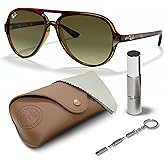 Ray-Ban RB4125 CATS 5000 CLASSIC Pilot Shaped Sunglasses for Men & Women with Official RAYBAN Eyewear Kit