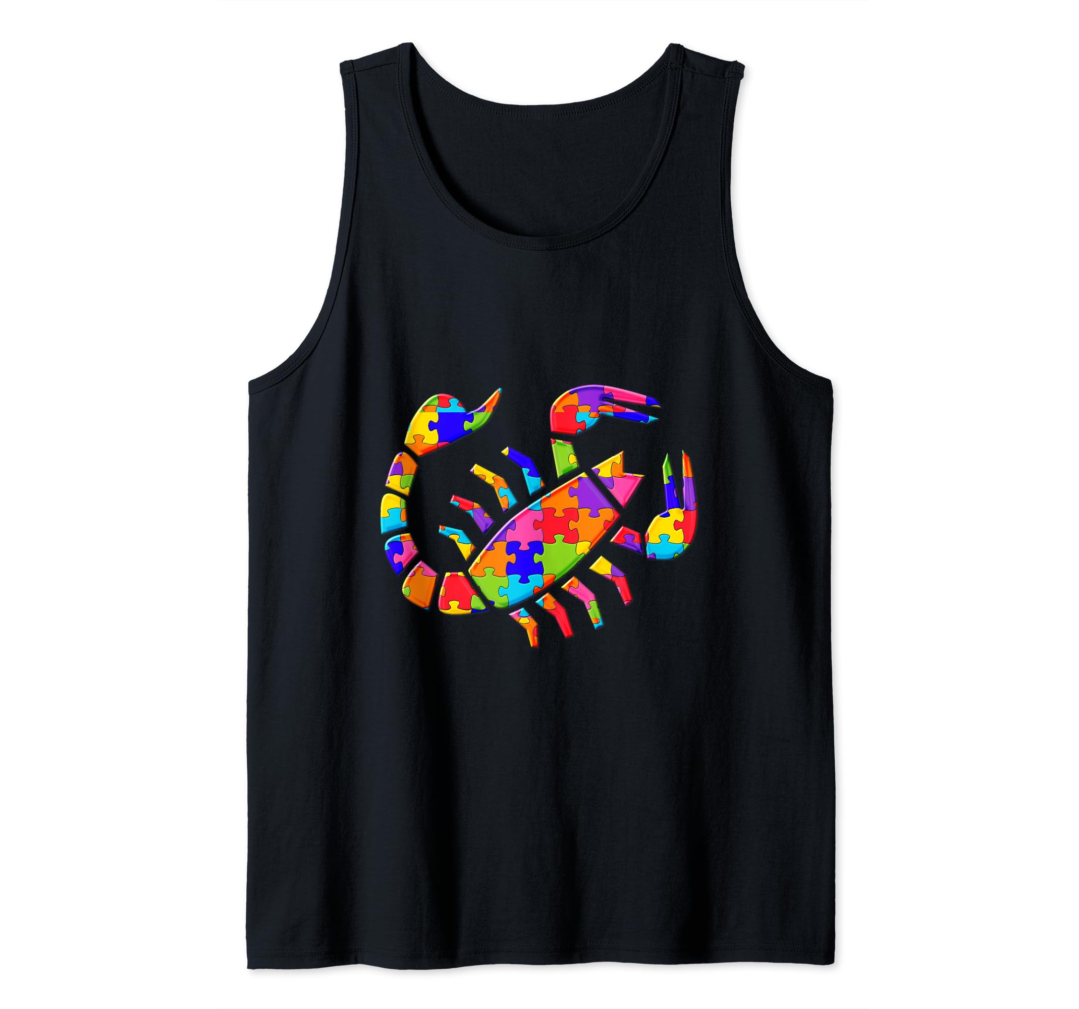 Scorpion Scorpio Puzzle Autism Puzzle Tank Top