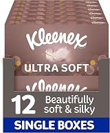 Kleenex Ultra Soft Facial Tissues Pack of 12 Boxes - Supremely Soft view 1