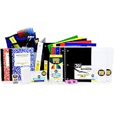 Secondary School Essentials Bundle | 1 Box - 51 Pieces per Box | School Supply Boxes - Back to School Essentials Includes Folders, Notebooks, 1" Binder, Mechanical Pencils, Index Cards, Highlighters, &amp; Pens