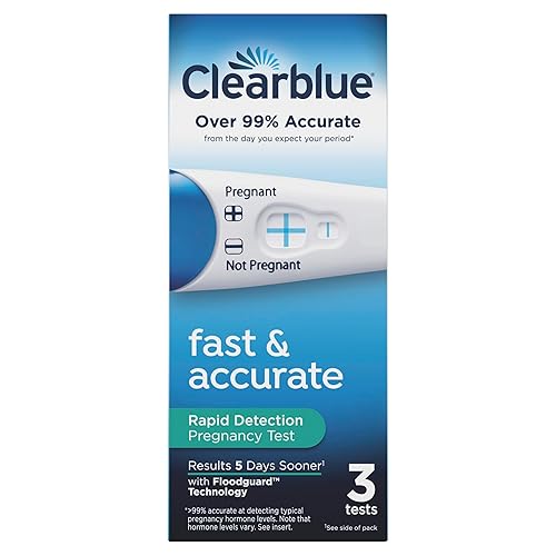 Clearblue Rapid Detection Pregnancy Test, Home Pregnancy Kit, 3 Count