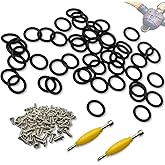 Replacement Parts for Vintage Action Figure Joints & Waistbands: 50-Pack O-Rings + 100 Screws + 2 Spanners for Gi Joe 3.75 Action Figures/Cobra Figures | DIY Fix Accessories for Collectors