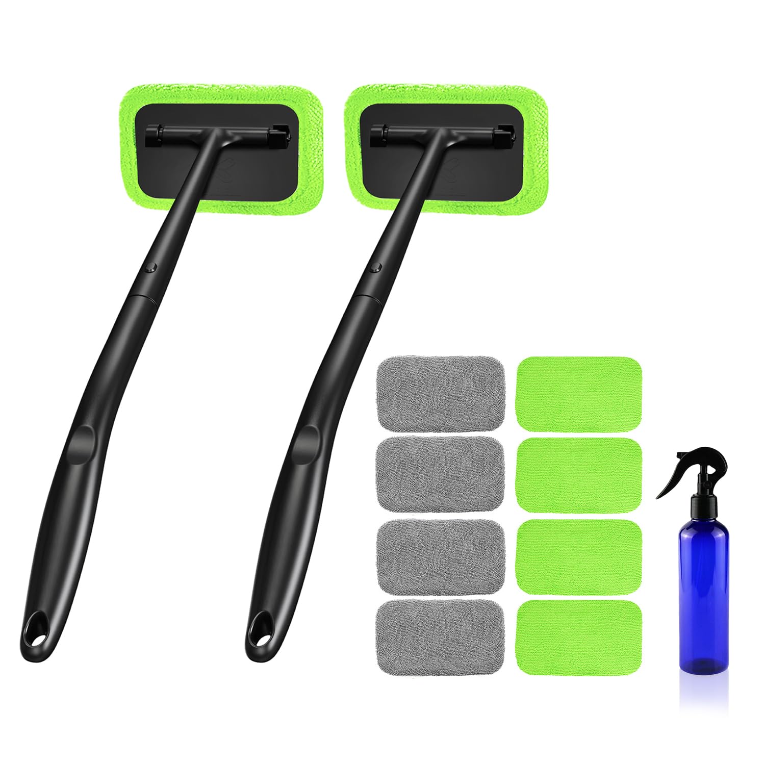 Photo 1 of Xindell Windshield Cleaner Tool – Inside Car Window Cleaning Kit with 22“ Detachable Handle, Interior Windshield Squeegee for Clear Vision, Auto Detailing Kit for Car, Home & Outdoor Windows
