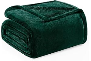 Exclusivo Mezcla Fleece Blanket Twin Size for Bed, Super Soft and Warm, All Season Use, Cozy, Plush, Lightweight, 60x80 Inches Light Grey