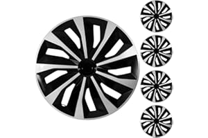 YOLOCKEY 15" Silver Wheel Rim Cover Hubcaps Replacement R15 Hub Caps Snap On Universal Wheel Rim Cover ABS Exterior Accessori