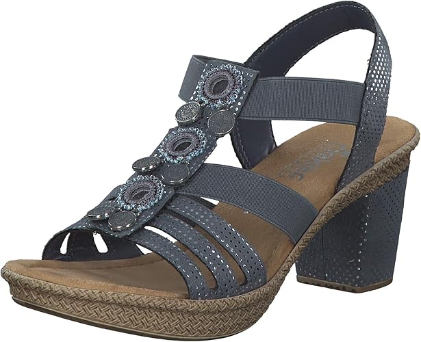 rieker heeled sandals