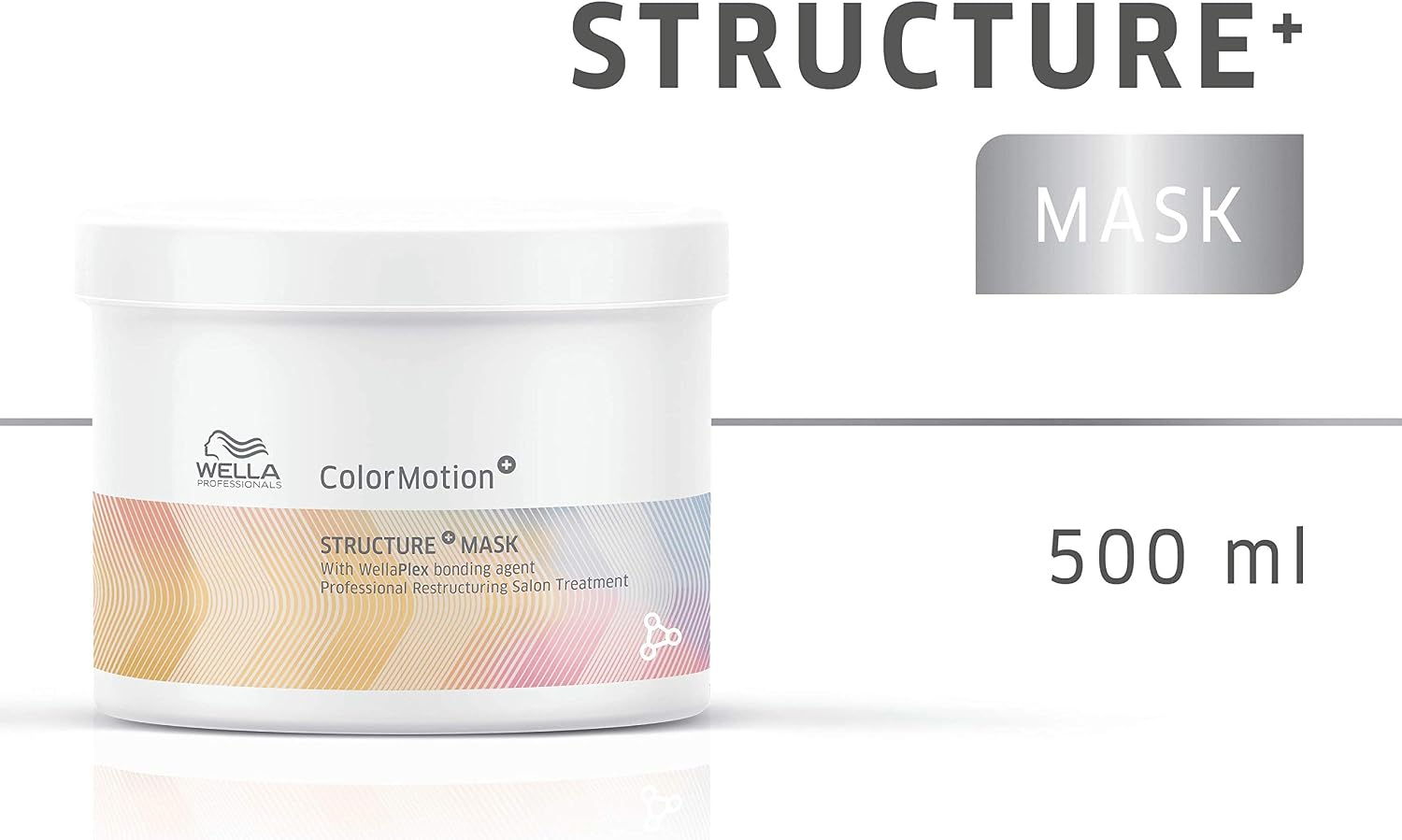 Wella Colour MotionPlus Colour Protect Structure Mask, 0.5989898 kg, White, 500 ml (Pack of 1) - Image 3