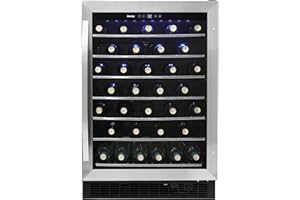 Danby DWC057A1BSS Built In Beverage Center, Single Zone Under Counter Wine Chiller In Stainless Steel - For Kitchen, Home Bar