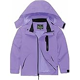 GIISAM Boys Rain Jacket, Girls Raincoat Waterproof Lightweight Windbreaker Coats for Kids