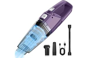 Bossdan Handheld Vacuum Cordless – Car Vac Portable with 8KPA & Multi Accessories & Low Noise, Lightweight Hand Held Vacuum Cordless Rechargeable for Car/Home/Dust/Pet Hair, Mine Portable Vacuum