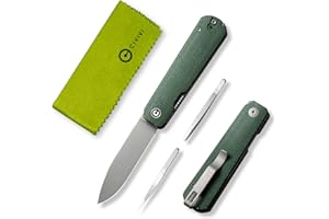 CIVIVI Sendy 3 In 1 Multitool Pocket Knife With Tweezers and Toothpick, Ben Petersen designed Folding Knife for EDC Camping Daily Use, Perfect Gifts for Men Women C21004A-1