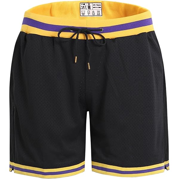 Shorts De Baloncesto Para Hombre - Malla Transpirable, Secado Rápido, 2 Bolsillos Con Cremallera