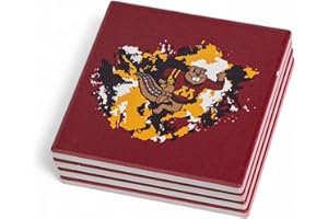 The Memory Company | Licensed NCAA 4-Pack Team Logo Ceramic Blast Coaster Set