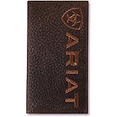 ARIAT Men's Large Logo Bull Hide Leather Rodeo Wallet