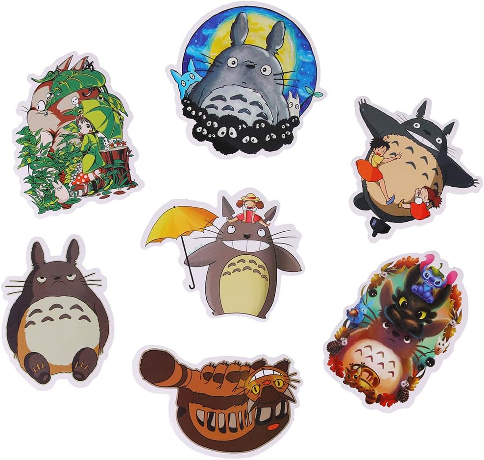 Yovvin Totoro Cute Sticker Totoro Skateboard Vinyl Stickers Decal For
