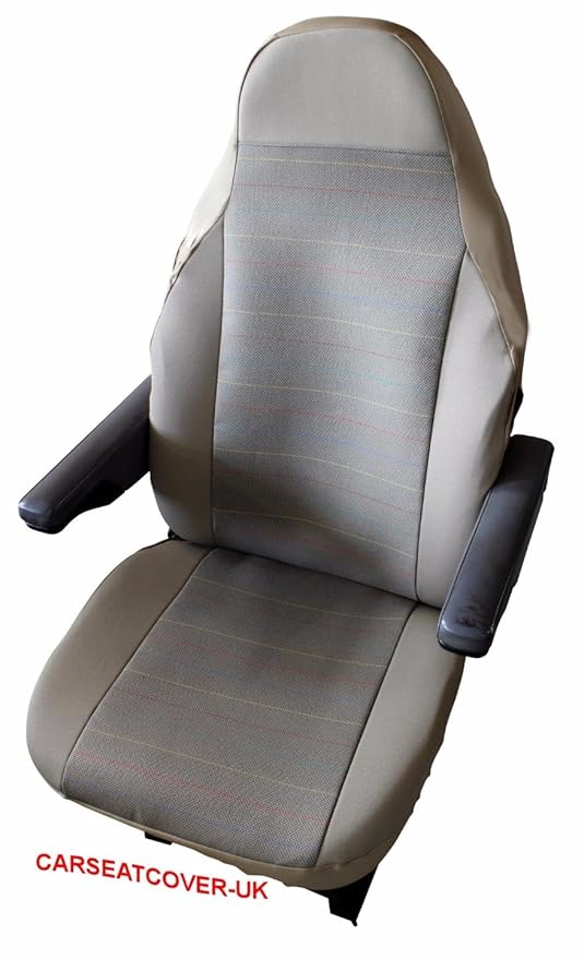 Hymer Pair of Luxury MOTORHOME Seat Covers [CHOICE OF 10 FABRICS][RAINBOW STRIPE] Amazon.co