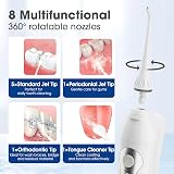 Hangsun HOC700 Cordless Water Flosser 300ml Tank 8 Tips Braces Travel view 5