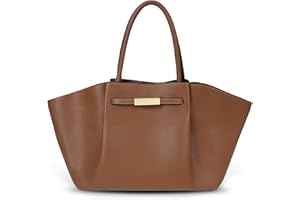 Juoxeepy Tote Bag Faux Leather Work Bag for Women Soft Grained Leather Top Handle Bag Trendy Luxury Hobo Handbag Purse