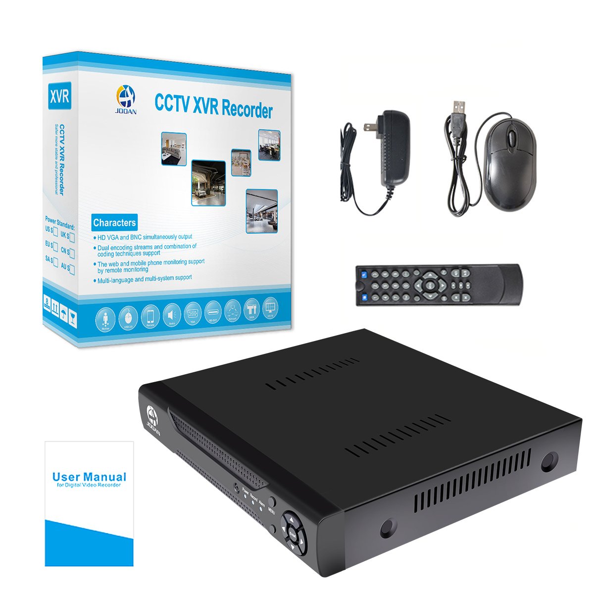 Amazon.com : JOOAN 8CH 1080N DVR Security Video Recorder P2P Service Mobile  Remote Monitoring 8 Channel DVR Smartphone&PC Easy Remote Access 5 in 1 ...