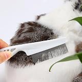 ANMOYIXIA Flea Comb for Cats Dogs Long Hair Pet Grooming White Red view 6